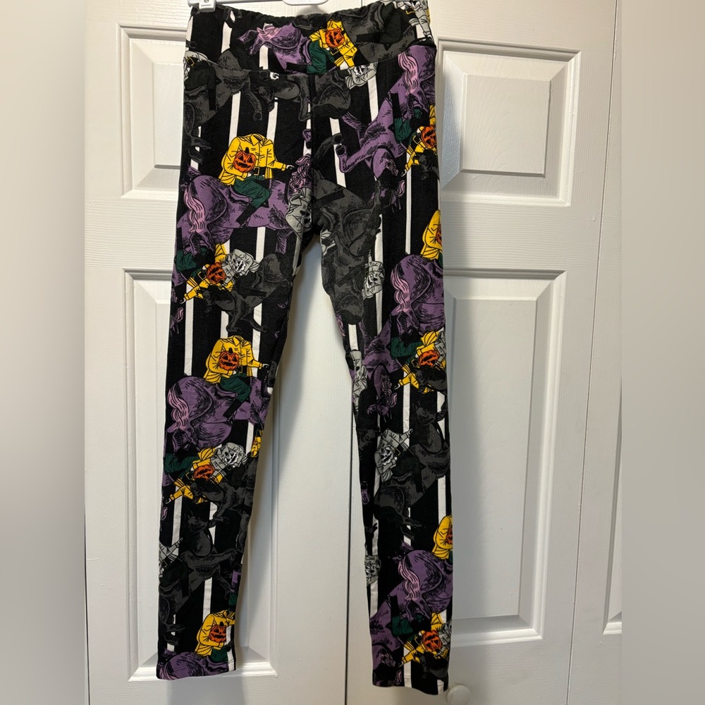 LuLaRoe leggings Headless Horseman Stripes